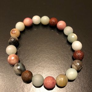 Beach Pebble Stone Bracelet
